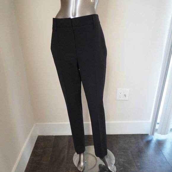 Brunello Cucinelli Monili Pants Navy Blue Tropical Luxury Virgin Wool Size 6 - Picture 2 of 8